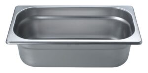 V-ZUG Garbehälter ungelocht, 1/3 GN, B 325 x T 177 x H 100 mm