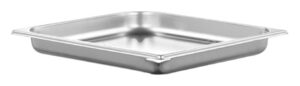 V-ZUG Garbehälter ungelocht, 2/3 GN, B 325 x T 354 x H 40 mm, mit Ausguss
