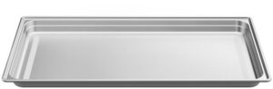 V-ZUG Edelstahlblech ungelocht, B 629 x T 370 x H 28 mm