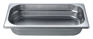 V-ZUG Garbehälter gelocht, 2/3 GN, B 325 x T 354 x H 65 mm