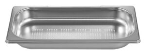V-ZUG Garbehälter gelocht, 1/3 GN, B 325 x T 177 x H 65 mm