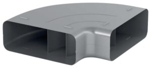 V-ZUG Luftkanal, Bogen 90°, waagrecht für Flachkanal, B 227 x H 94 x T 288 mm