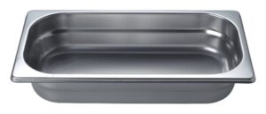 V-ZUG Garbehälter ungelocht, 1/3 GN, B 325 x T 177 x H 65 mm