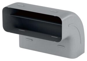 V-ZUG Luftkanal, Bogen 90°, senkrecht für Flachkanal, B 227 x H 94 x T 174 mm